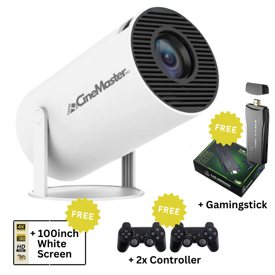 CineMaster Pro® - 4K Smart Projector